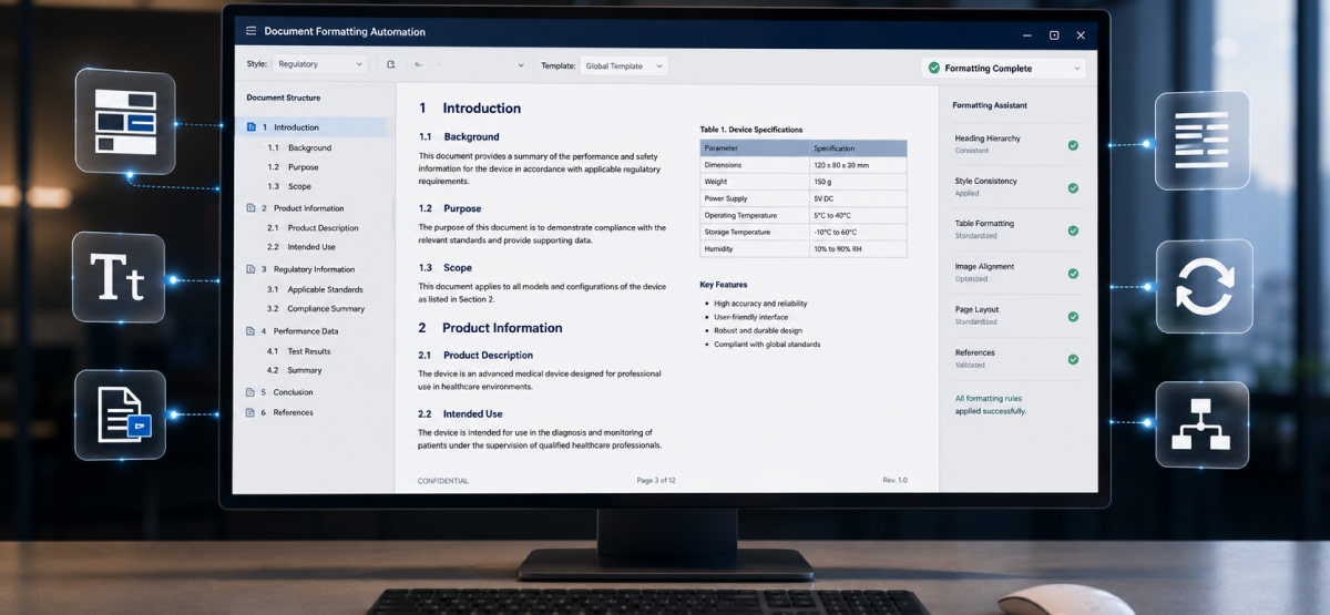 Automation Format Document Document Formatting Automation for Regulatory Publishing and CMC